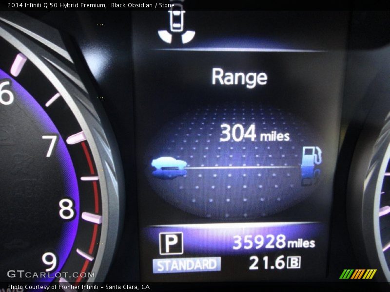 Black Obsidian / Stone 2014 Infiniti Q 50 Hybrid Premium