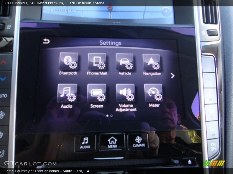 Black Obsidian / Stone 2014 Infiniti Q 50 Hybrid Premium