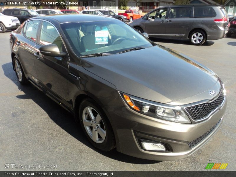 Metal Bronze / Beige 2014 Kia Optima LX