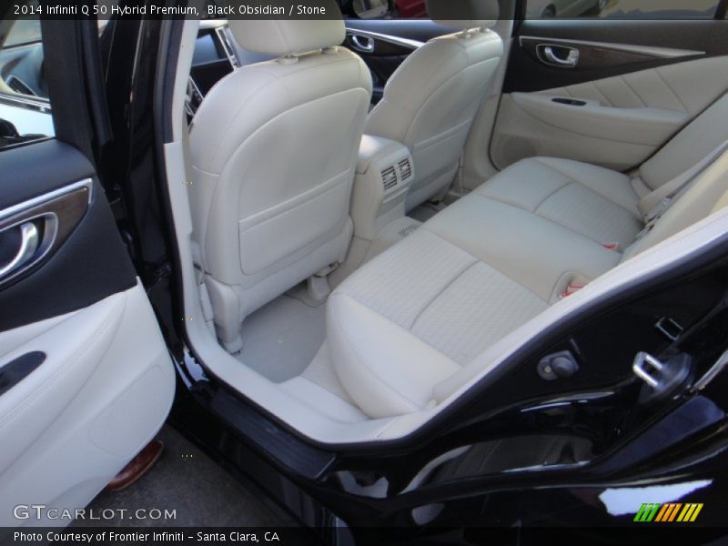 Black Obsidian / Stone 2014 Infiniti Q 50 Hybrid Premium