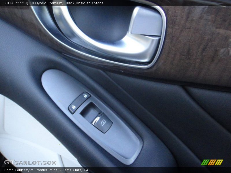 Black Obsidian / Stone 2014 Infiniti Q 50 Hybrid Premium