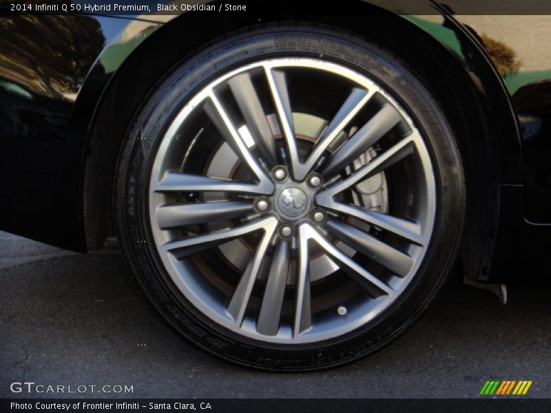 Black Obsidian / Stone 2014 Infiniti Q 50 Hybrid Premium