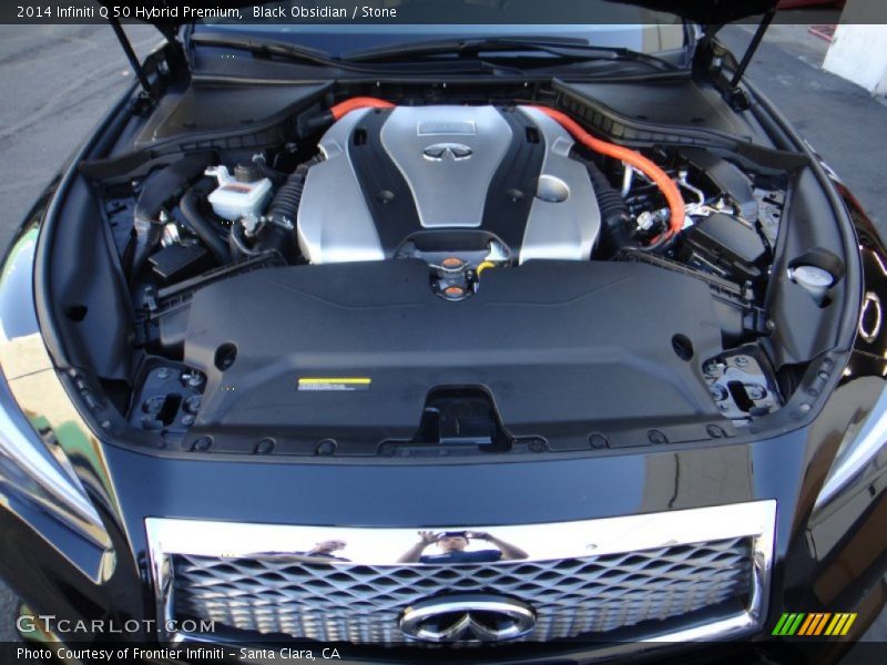Black Obsidian / Stone 2014 Infiniti Q 50 Hybrid Premium