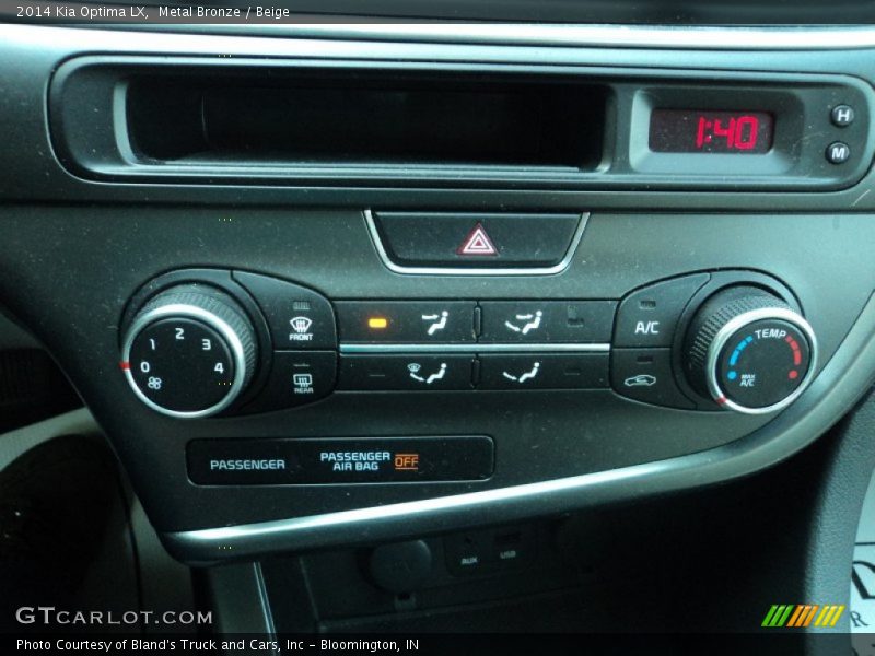 Metal Bronze / Beige 2014 Kia Optima LX