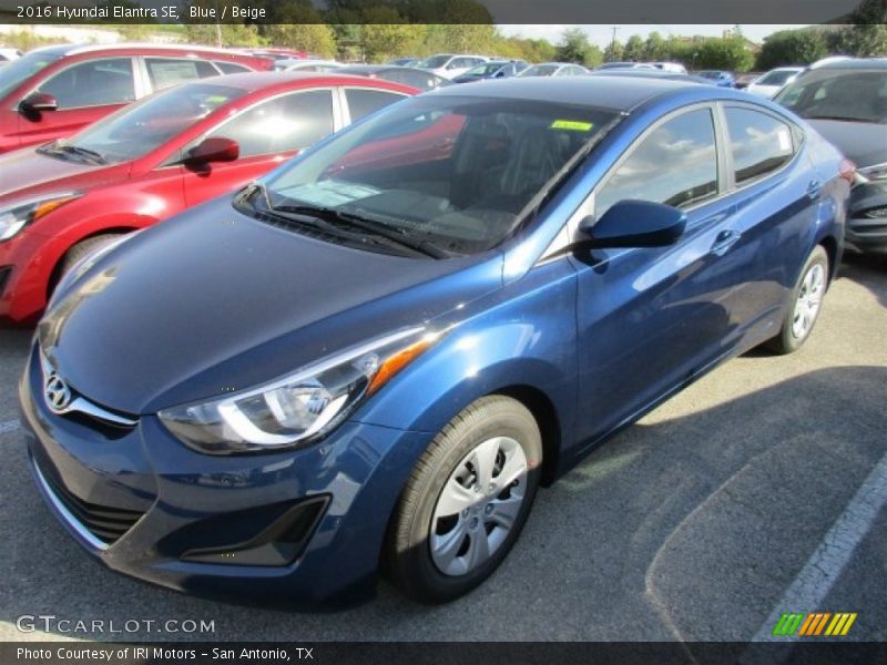 Blue / Beige 2016 Hyundai Elantra SE