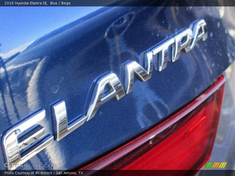 Blue / Beige 2016 Hyundai Elantra SE