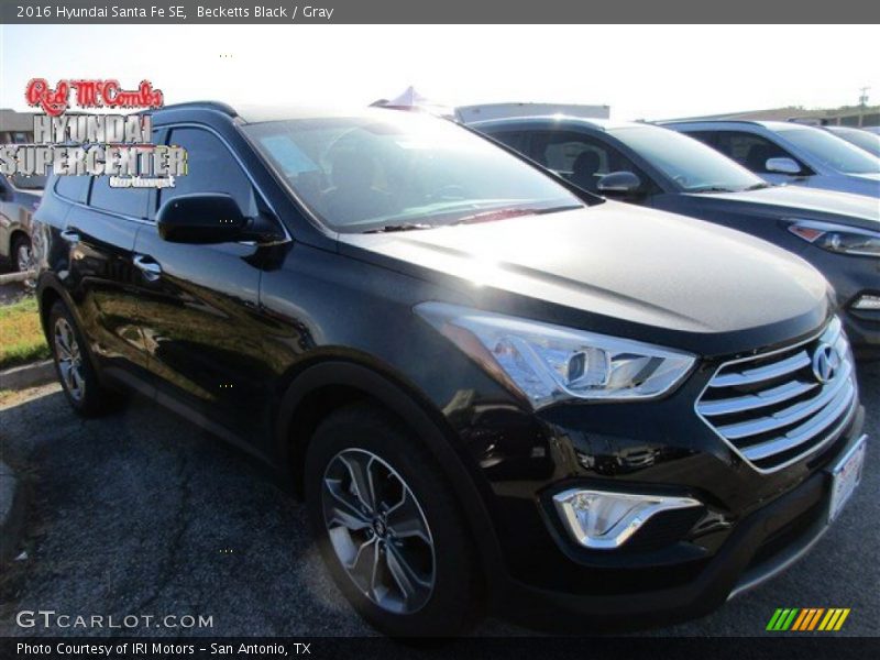 Becketts Black / Gray 2016 Hyundai Santa Fe SE