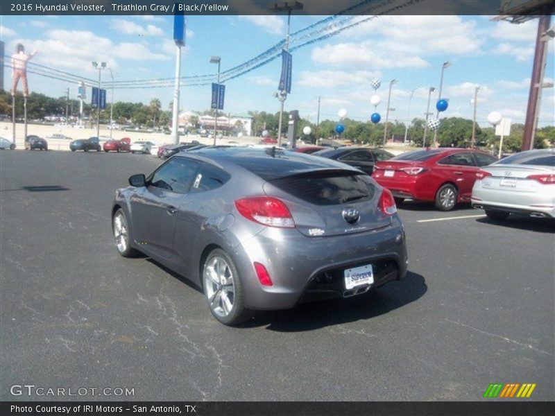 Triathlon Gray / Black/Yellow 2016 Hyundai Veloster