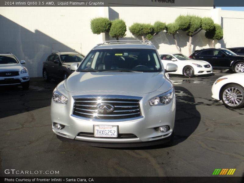 Liquid Platinum / Graphite 2014 Infiniti QX60 3.5 AWD
