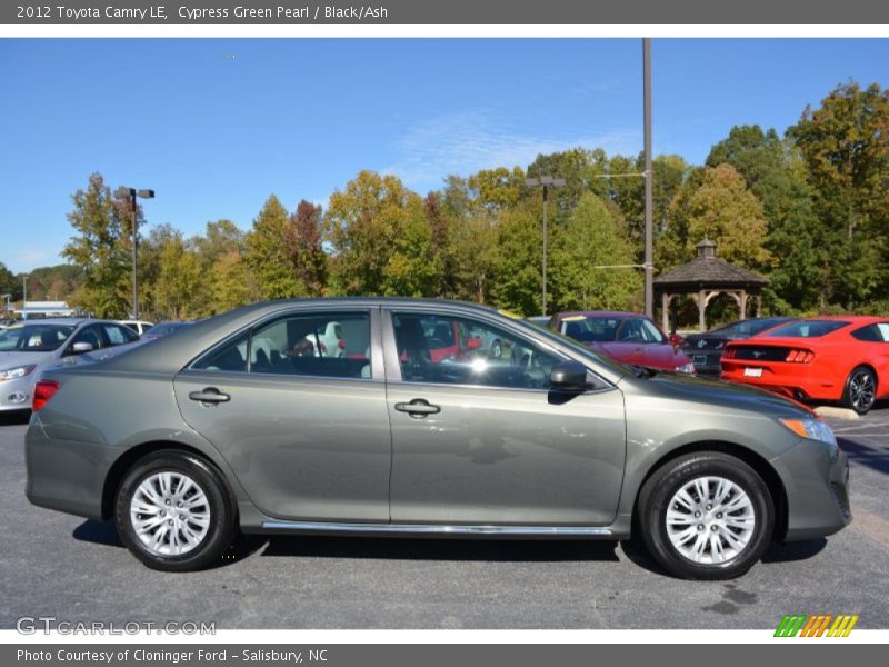 Cypress Green Pearl / Black/Ash 2012 Toyota Camry LE