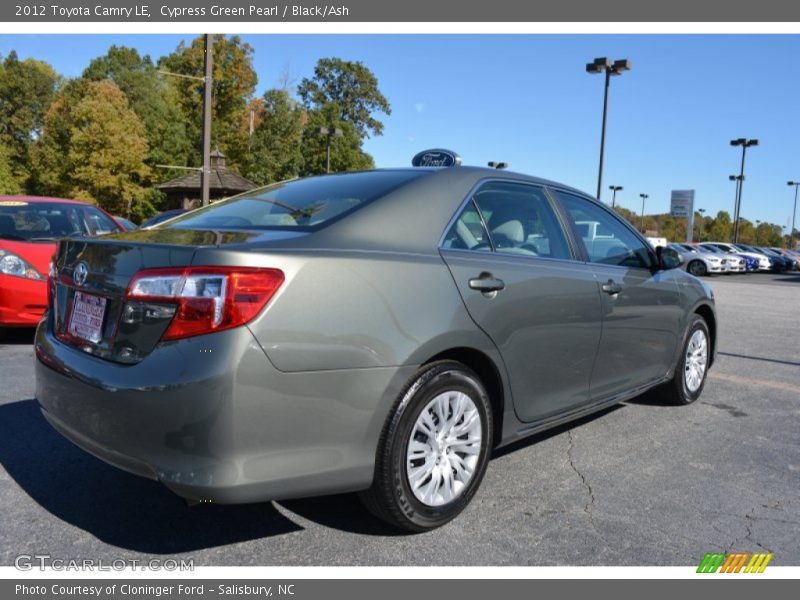 Cypress Green Pearl / Black/Ash 2012 Toyota Camry LE