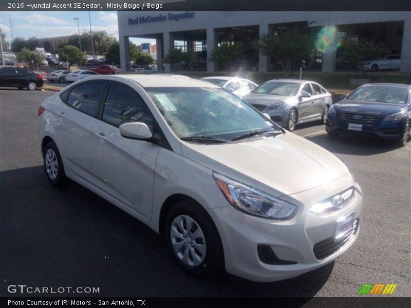 Misty Beige / Beige 2016 Hyundai Accent SE Sedan