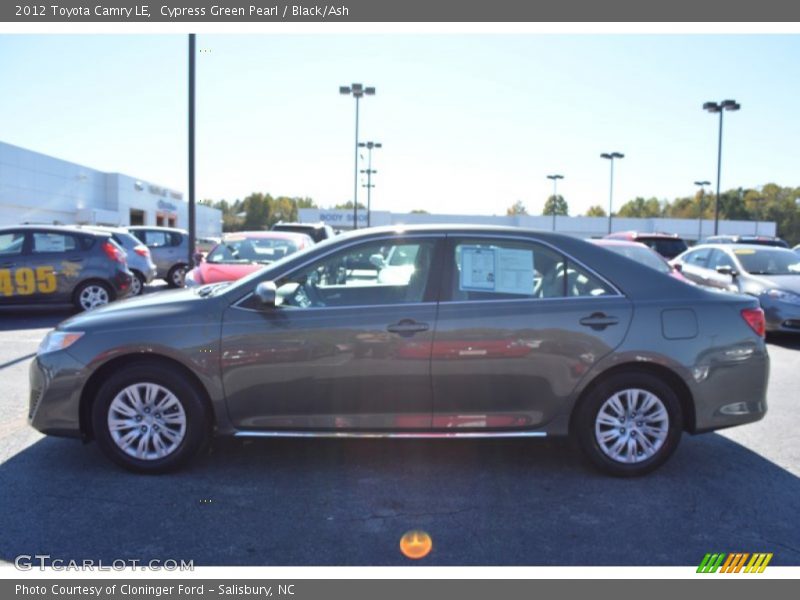Cypress Green Pearl / Black/Ash 2012 Toyota Camry LE