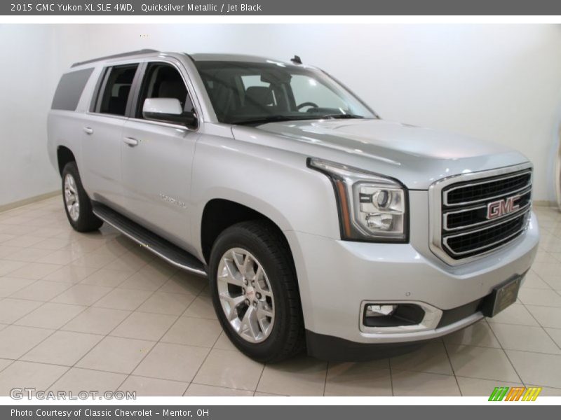 Quicksilver Metallic / Jet Black 2015 GMC Yukon XL SLE 4WD