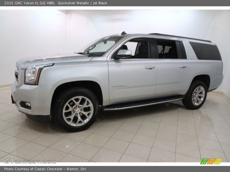 Quicksilver Metallic / Jet Black 2015 GMC Yukon XL SLE 4WD
