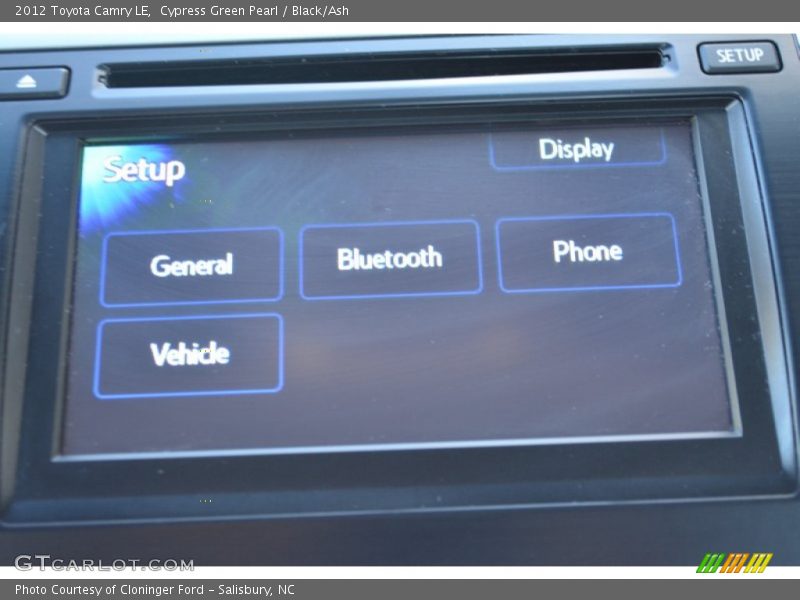 Cypress Green Pearl / Black/Ash 2012 Toyota Camry LE