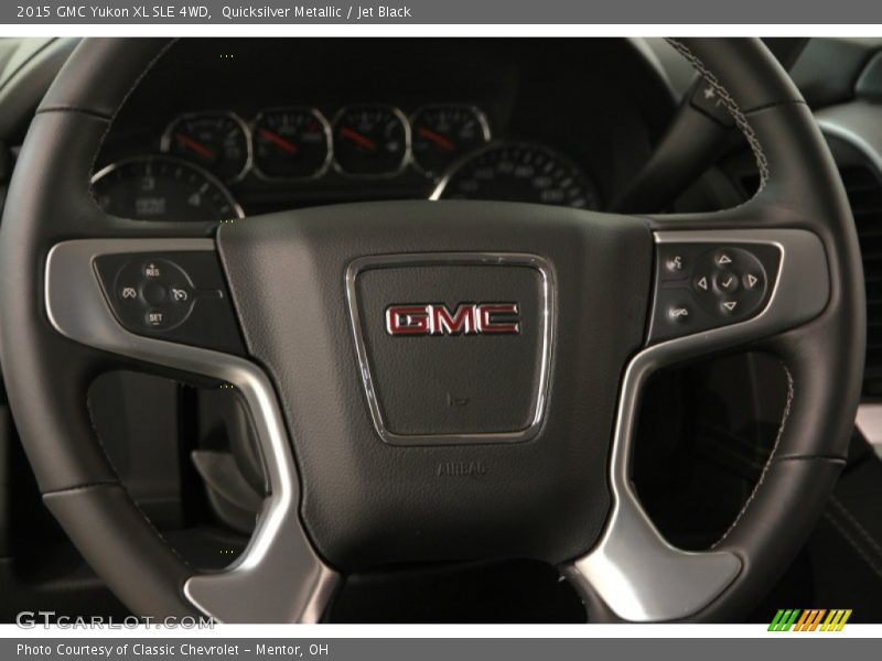 Quicksilver Metallic / Jet Black 2015 GMC Yukon XL SLE 4WD