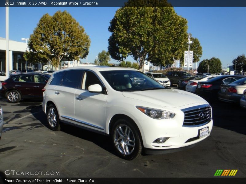 Moonlight White / Graphite 2013 Infiniti JX 35 AWD