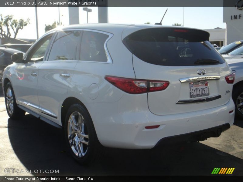 Moonlight White / Graphite 2013 Infiniti JX 35 AWD