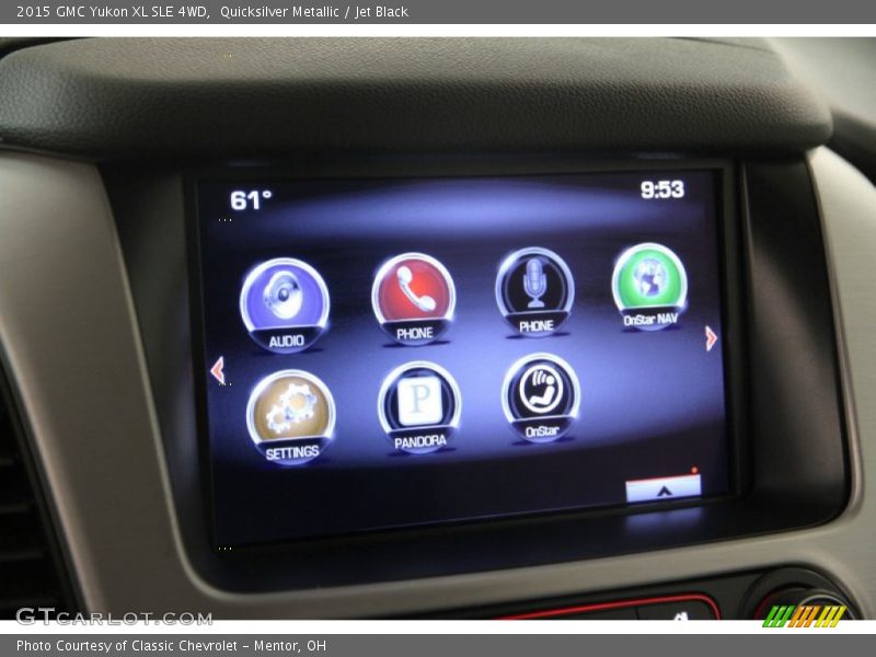 Quicksilver Metallic / Jet Black 2015 GMC Yukon XL SLE 4WD