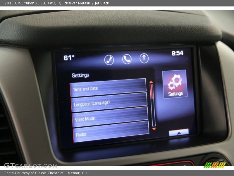 Quicksilver Metallic / Jet Black 2015 GMC Yukon XL SLE 4WD