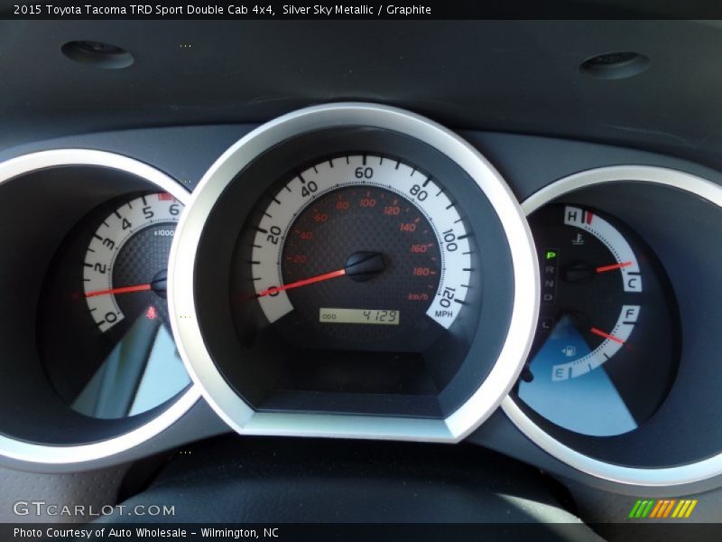 Silver Sky Metallic / Graphite 2015 Toyota Tacoma TRD Sport Double Cab 4x4