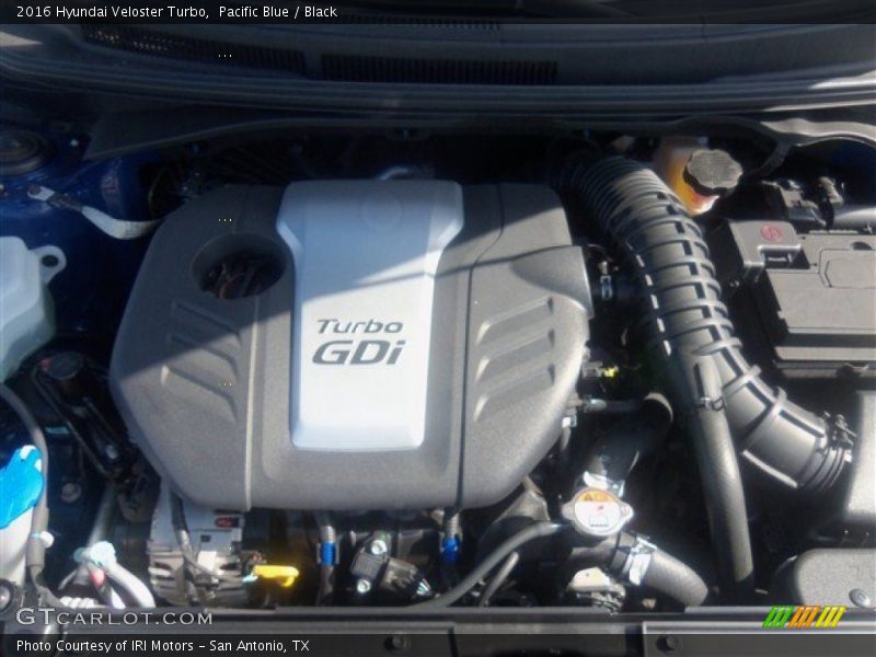 Pacific Blue / Black 2016 Hyundai Veloster Turbo