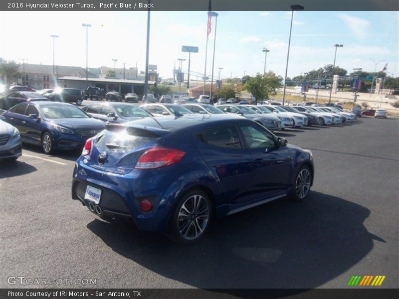Pacific Blue / Black 2016 Hyundai Veloster Turbo