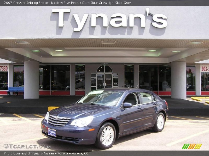 Modern Blue Pearl / Dark Slate Gray/Light Slate Gray 2007 Chrysler Sebring Sedan