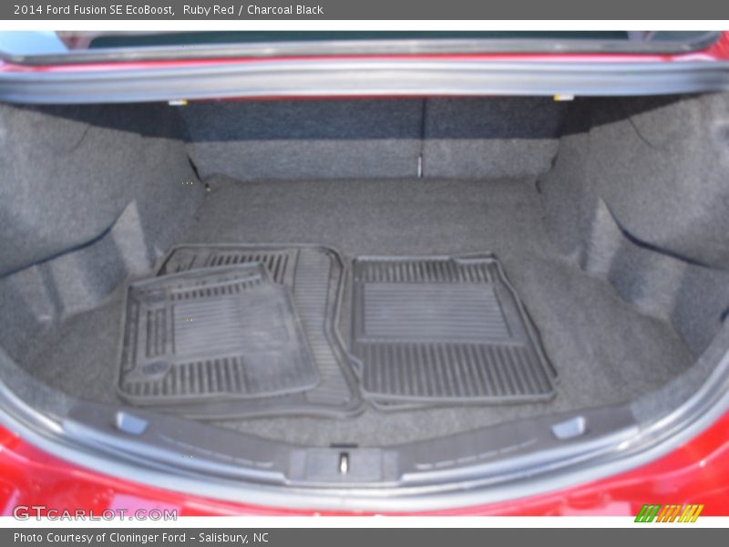 Ruby Red / Charcoal Black 2014 Ford Fusion SE EcoBoost