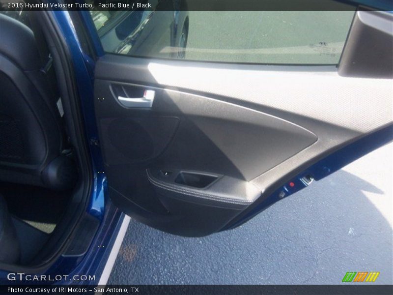 Pacific Blue / Black 2016 Hyundai Veloster Turbo