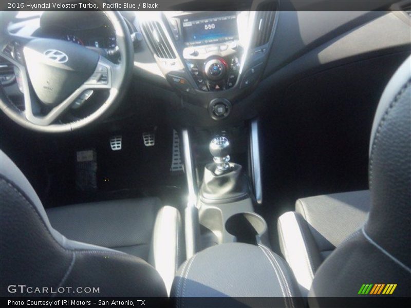 Pacific Blue / Black 2016 Hyundai Veloster Turbo