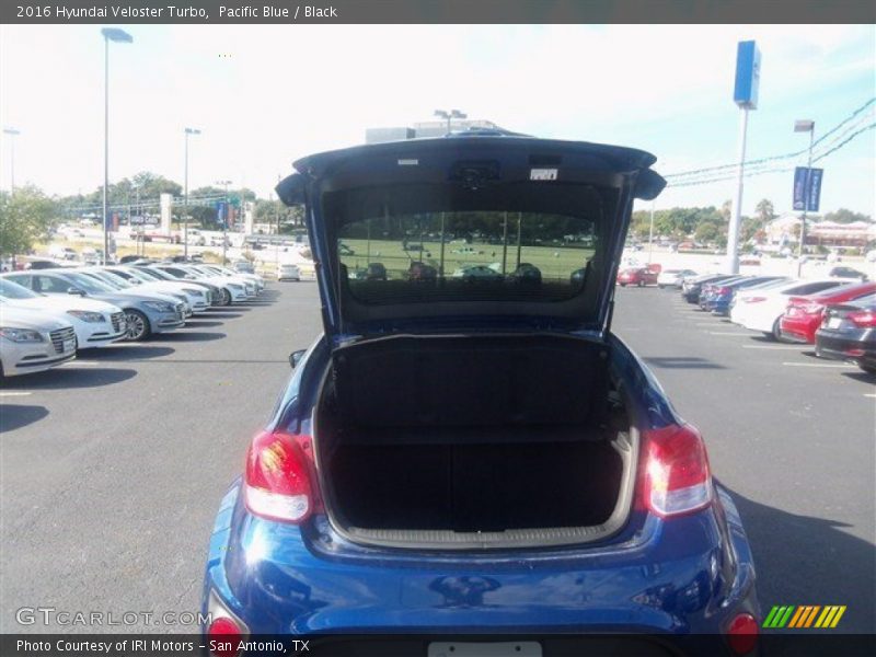 Pacific Blue / Black 2016 Hyundai Veloster Turbo