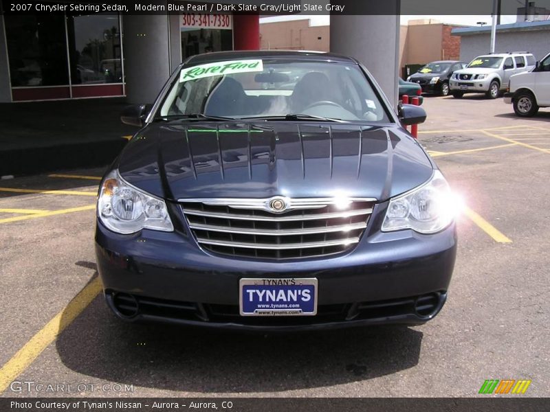 Modern Blue Pearl / Dark Slate Gray/Light Slate Gray 2007 Chrysler Sebring Sedan