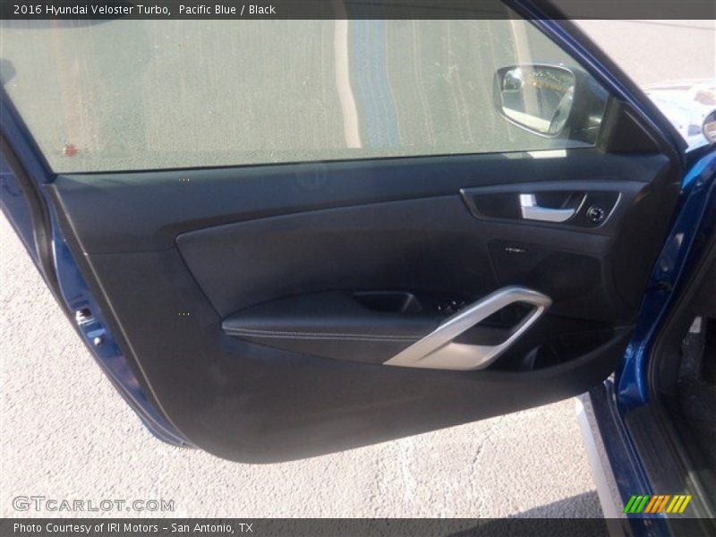 Pacific Blue / Black 2016 Hyundai Veloster Turbo