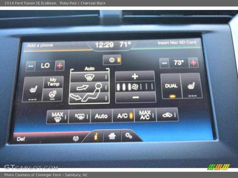 Ruby Red / Charcoal Black 2014 Ford Fusion SE EcoBoost