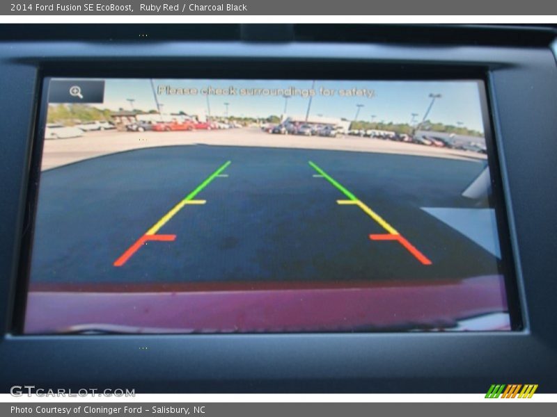 Ruby Red / Charcoal Black 2014 Ford Fusion SE EcoBoost