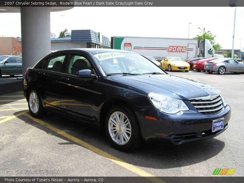 Modern Blue Pearl / Dark Slate Gray/Light Slate Gray 2007 Chrysler Sebring Sedan