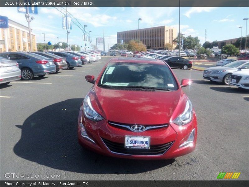 Red / Black 2016 Hyundai Elantra Value Edition