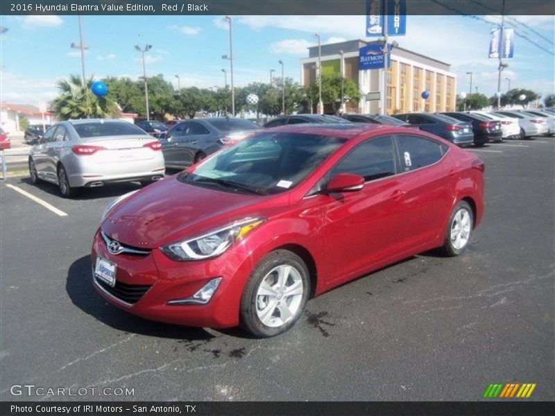 Red / Black 2016 Hyundai Elantra Value Edition