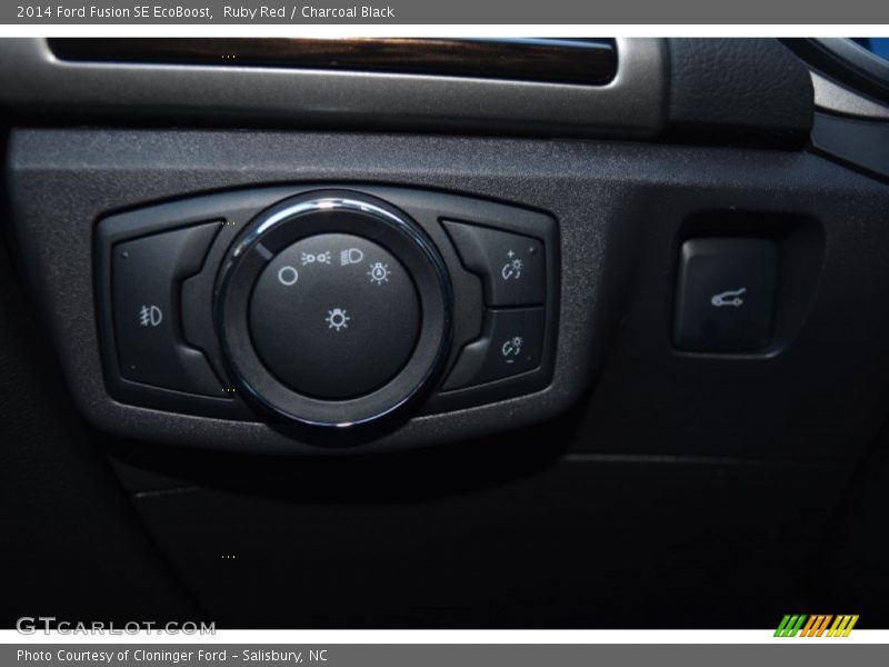 Ruby Red / Charcoal Black 2014 Ford Fusion SE EcoBoost