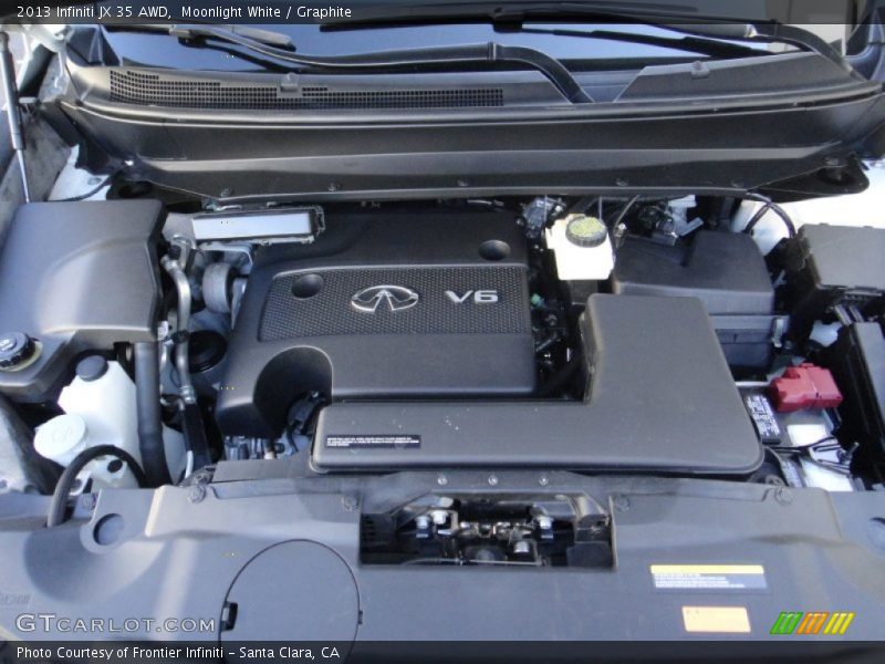Moonlight White / Graphite 2013 Infiniti JX 35 AWD