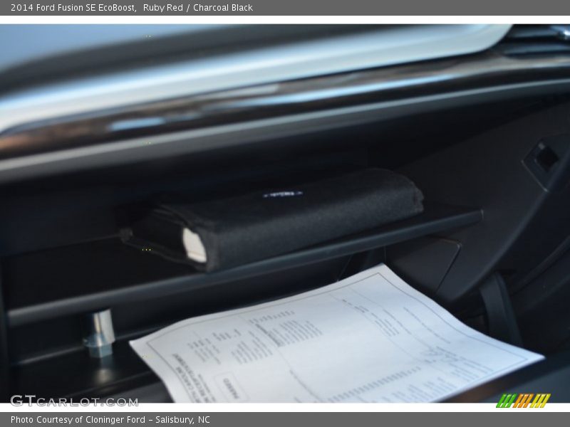 Ruby Red / Charcoal Black 2014 Ford Fusion SE EcoBoost