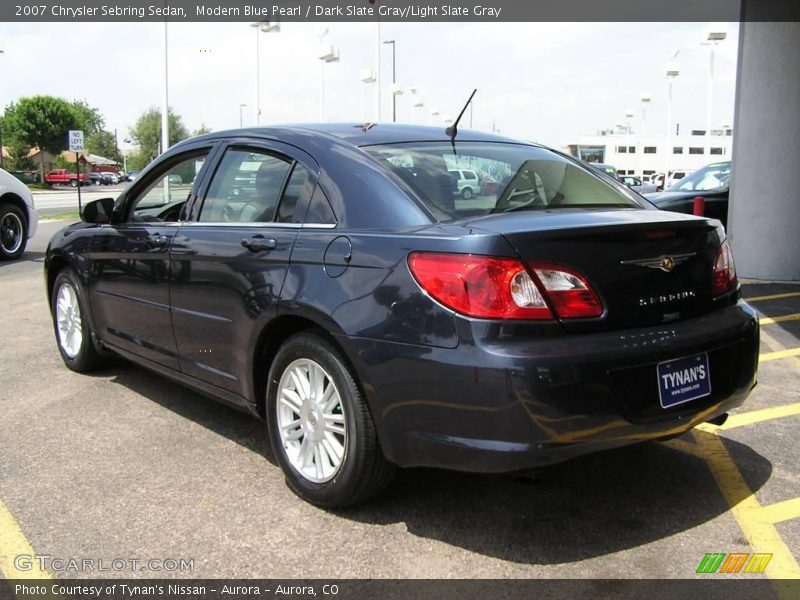 Modern Blue Pearl / Dark Slate Gray/Light Slate Gray 2007 Chrysler Sebring Sedan