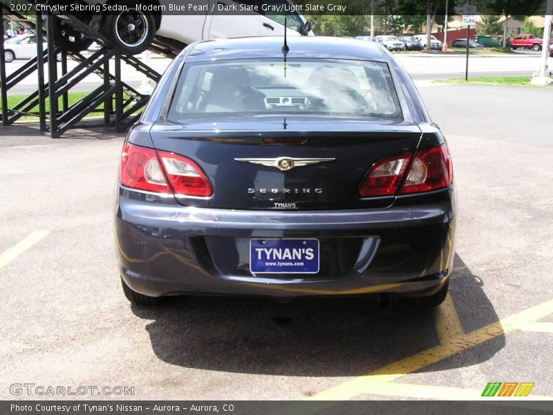 Modern Blue Pearl / Dark Slate Gray/Light Slate Gray 2007 Chrysler Sebring Sedan