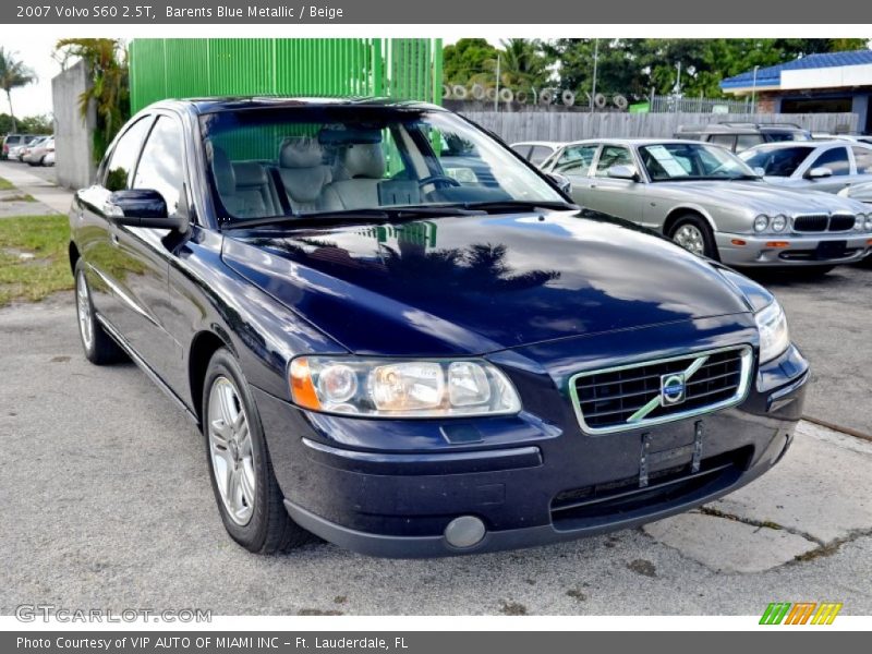 Barents Blue Metallic / Beige 2007 Volvo S60 2.5T