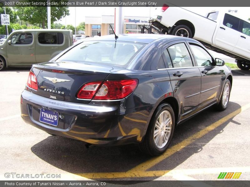 Modern Blue Pearl / Dark Slate Gray/Light Slate Gray 2007 Chrysler Sebring Sedan