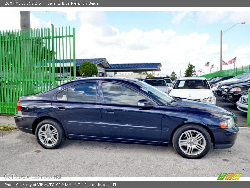 Barents Blue Metallic / Beige 2007 Volvo S60 2.5T