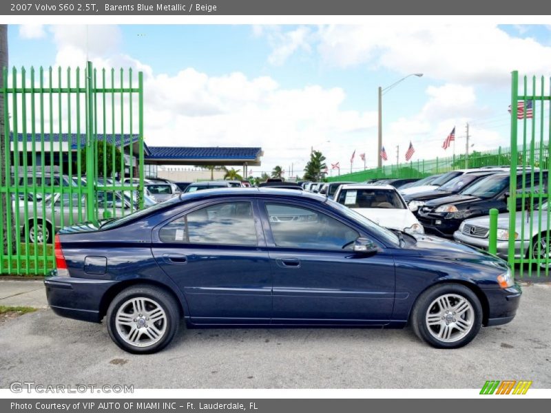 Barents Blue Metallic / Beige 2007 Volvo S60 2.5T