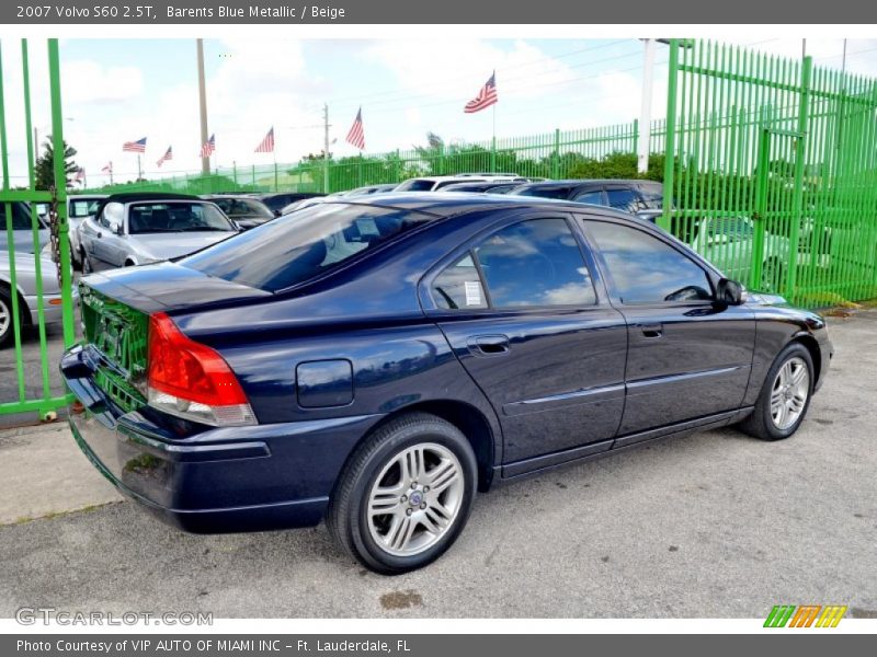 Barents Blue Metallic / Beige 2007 Volvo S60 2.5T